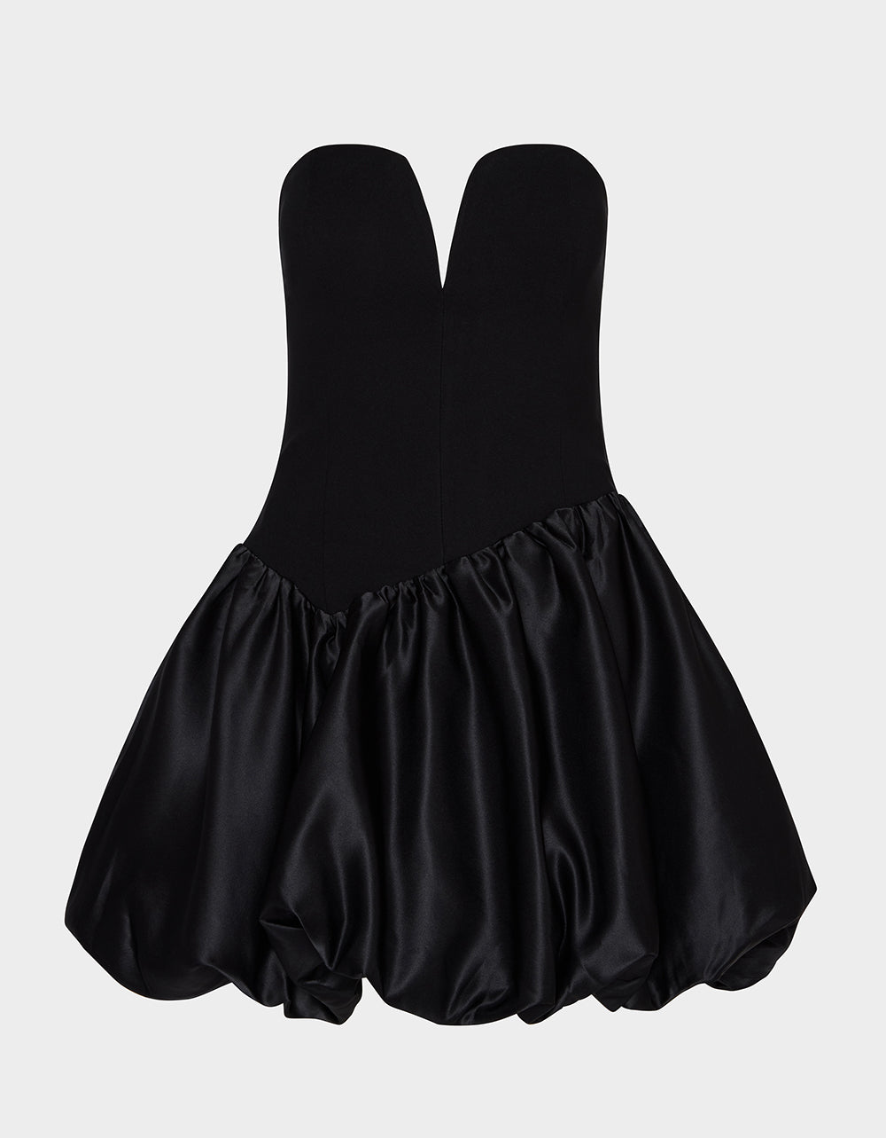 BUBBLE SOIREE DRESS BLACK Women's Black Bubble Hem Strapless Mini Dress | Betsey Johnson Popular