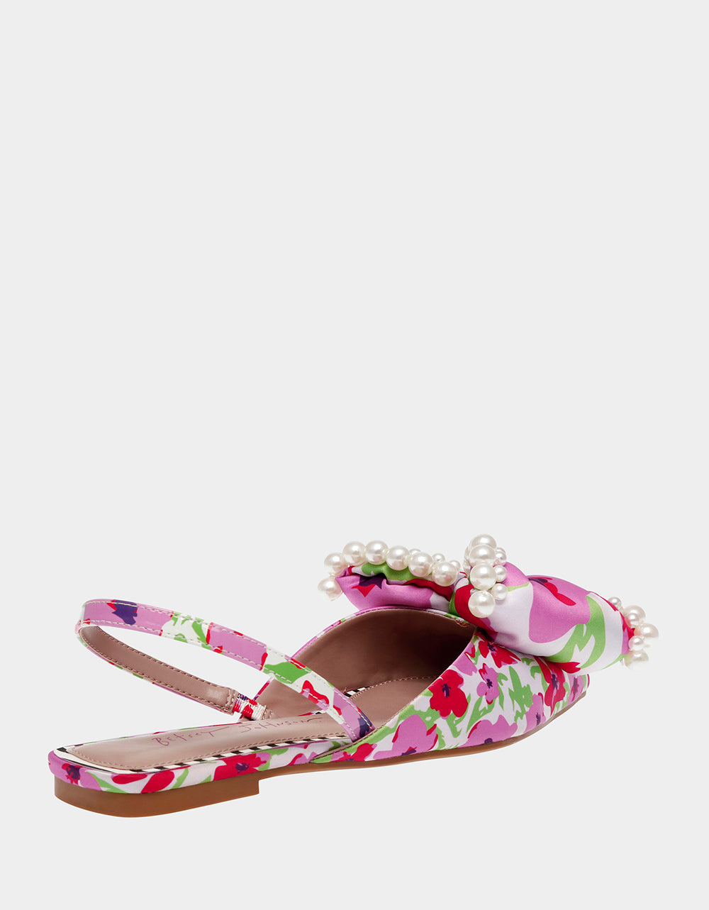 CAMILO WHITE MULTI Floral Slingback Flats | Betsey Johnson Best Price