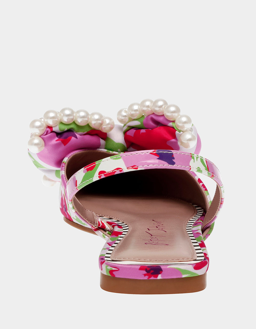 CAMILO WHITE MULTI Floral Slingback Flats | Betsey Johnson Best Price