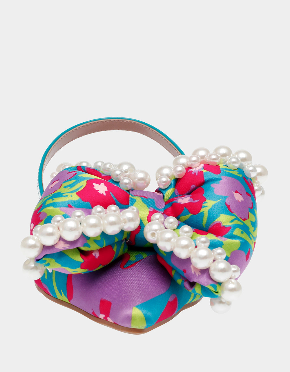 CAMILO TEAL MULTI Floral Slingback Flats | Betsey Johnson Discount