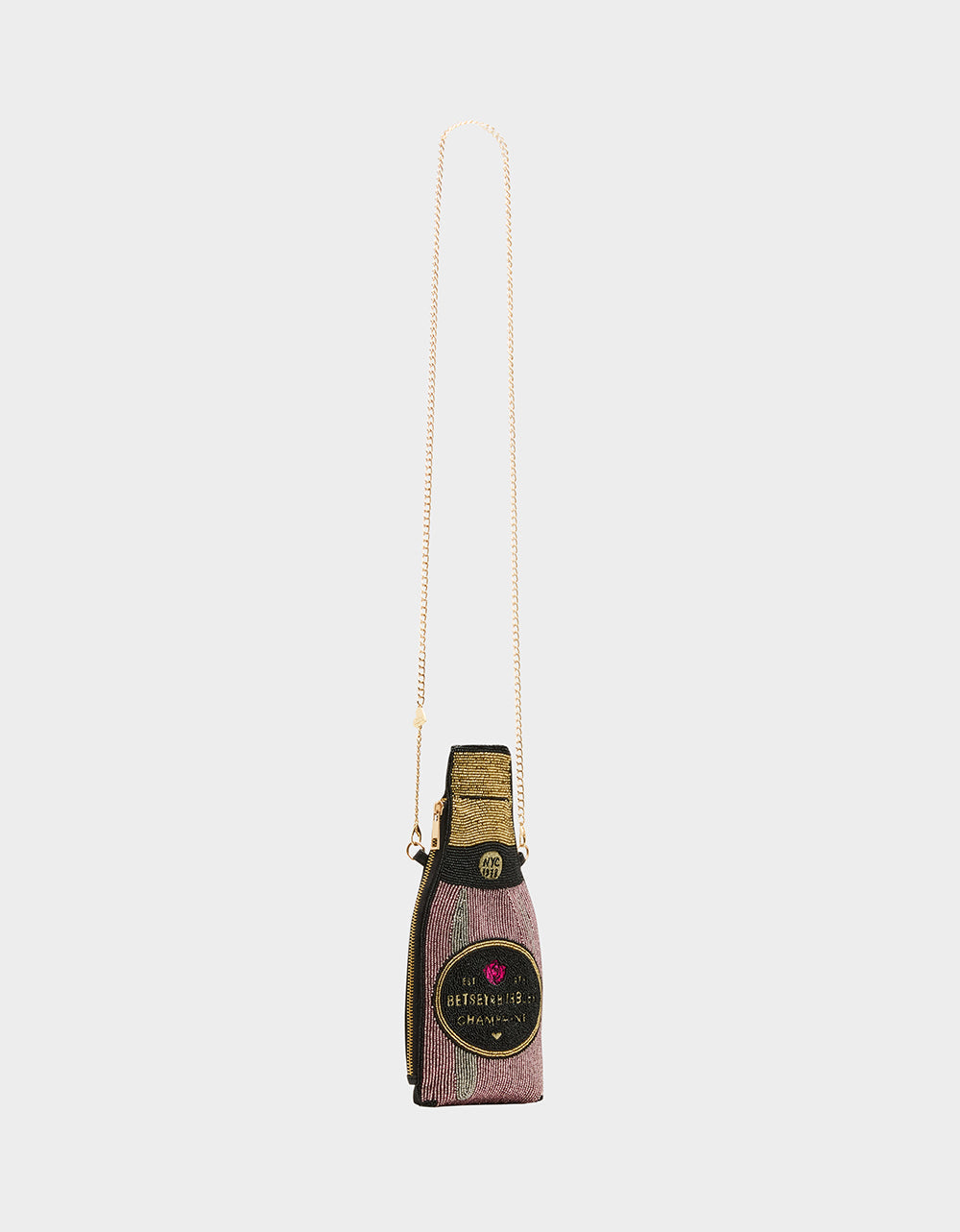 KITSCH BUBBLES SHOULDER BAG PINK Women's Valentine's Day Champagne Bubble Beaded Shoulder Handbag | Betsey Johnson New