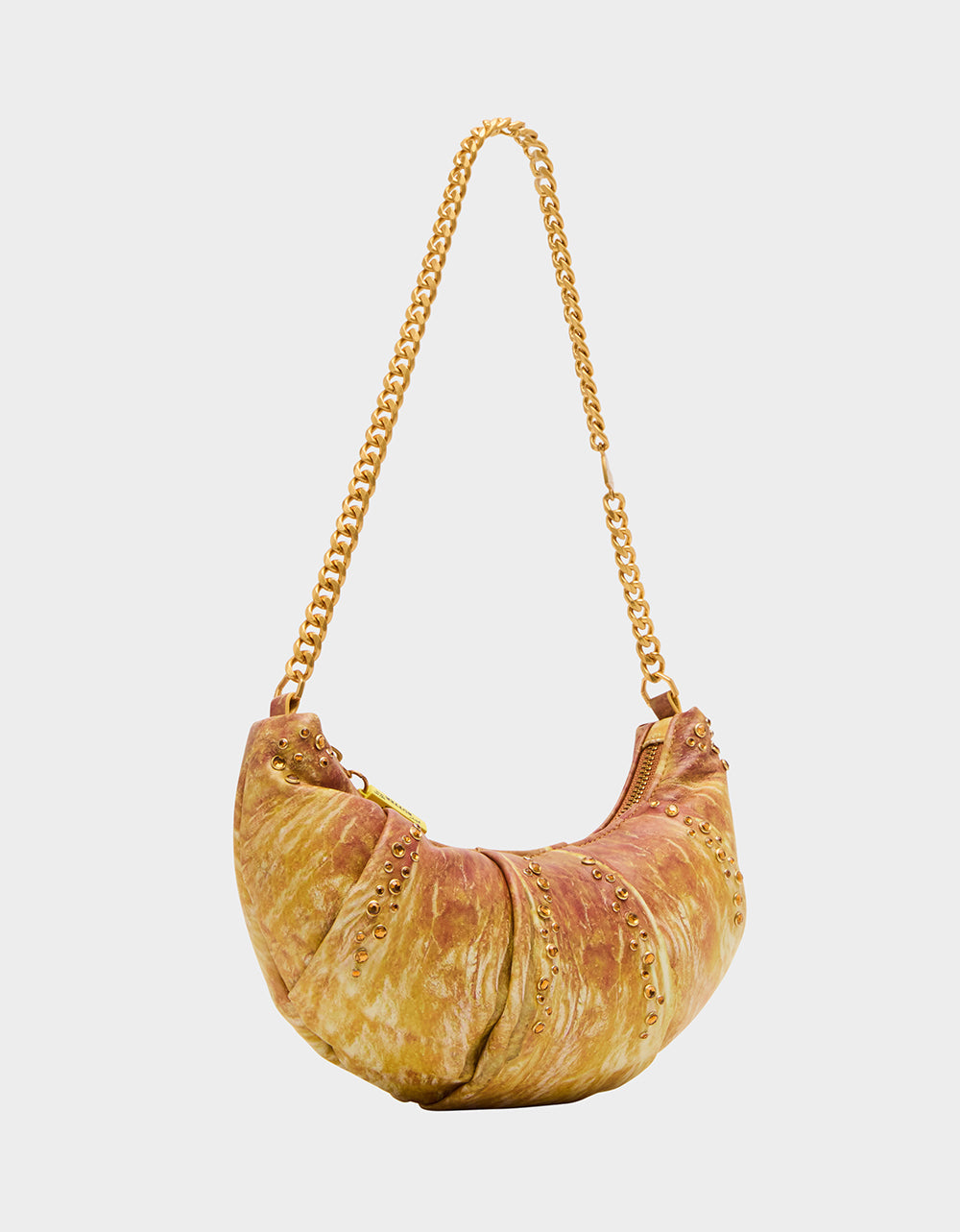 KITSCH RISE + SHINE SHOULDER BAG TAN Women's Kitsch Croissant Handbag | Betsey Johnson Smart Buy
