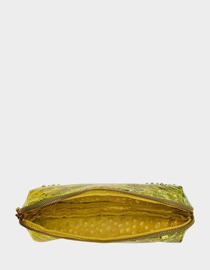 A BIG DILL GREEN Women's Kitsch Food Dill Pickle Crossbody Handbag | Betsey Johnson Hot Sale