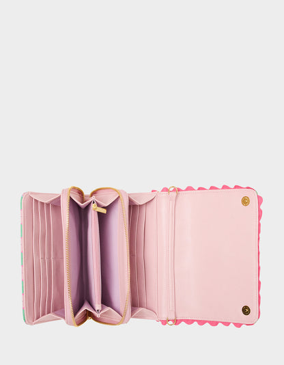 GONE CLUBBING WALLET ON CHAIN MULTI Golf Crossbody Women's Wallet Handbag | Betsey Johnson Everyday
