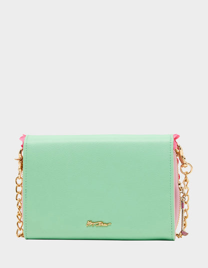 GONE CLUBBING WALLET ON CHAIN MULTI Golf Crossbody Women's Wallet Handbag | Betsey Johnson Everyday