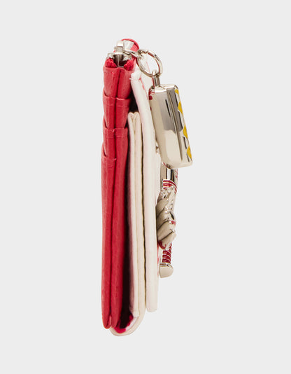 PLAYING THE FIELD WALLET CREAM Bifold Baseball Women's Wallet | Betsey Johnson Smart Buy