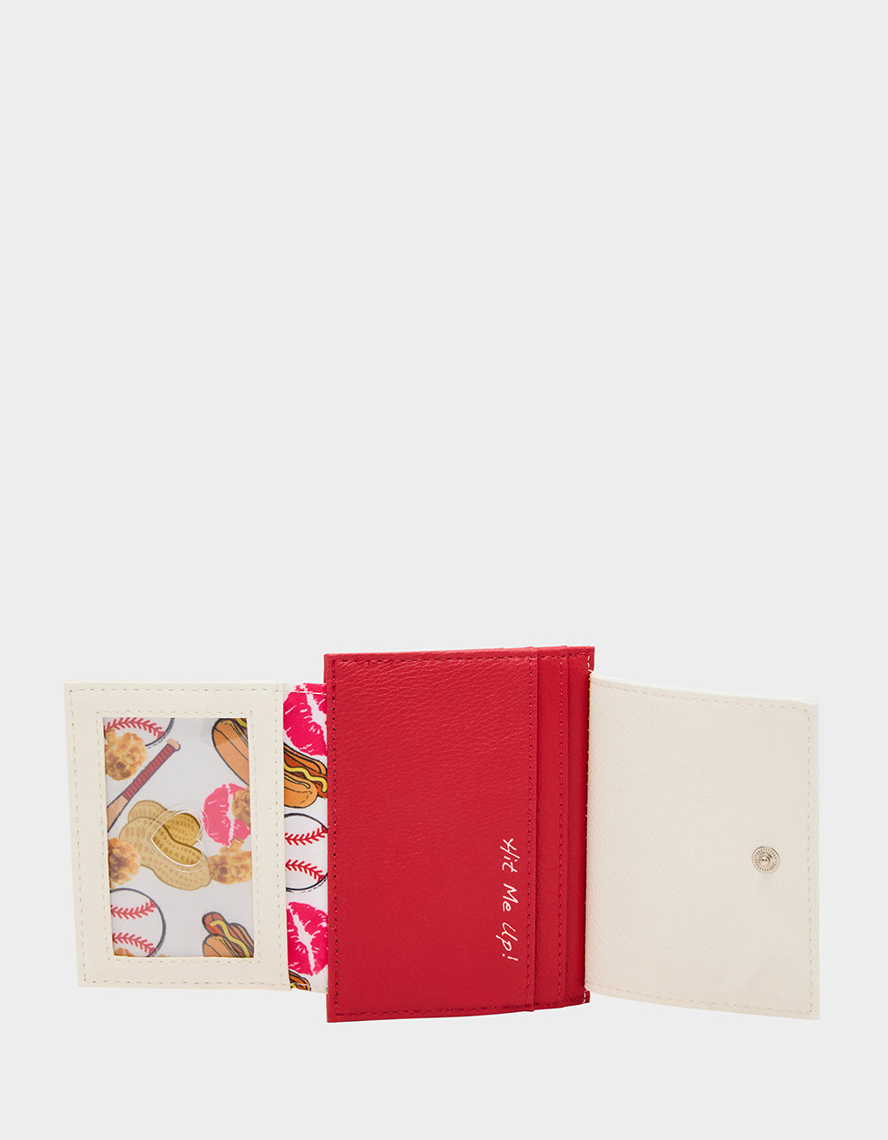 PLAYING THE FIELD WALLET CREAM Bifold Baseball Women's Wallet | Betsey Johnson Smart Buy