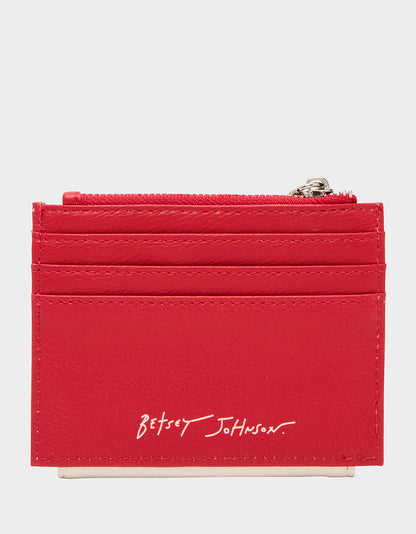PLAYING THE FIELD WALLET CREAM Bifold Baseball Women's Wallet | Betsey Johnson Smart Buy