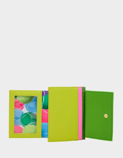 NET WORTH WALLET GREEN Bifold Tennis Women's Wallet | Betsey Johnson Deals