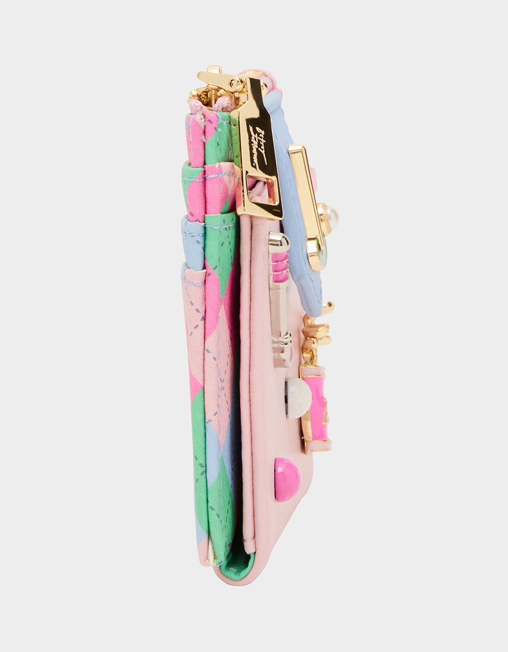 19TH HOLE WALLET PINK MULTI Bifold Golf Women's Wallet | Betsey Johnson Latest