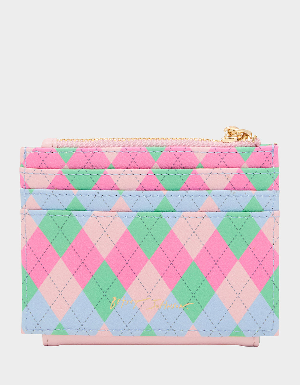 19TH HOLE WALLET PINK MULTI Bifold Golf Women's Wallet | Betsey Johnson Latest