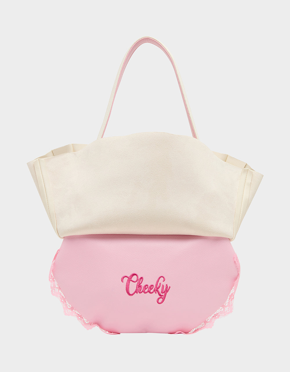 I SEE LONDON, I SEE FRANCE CREAM Women's Kitsch Shoulder Bag Ruffles Handbag | Betsey Johnson Best Price