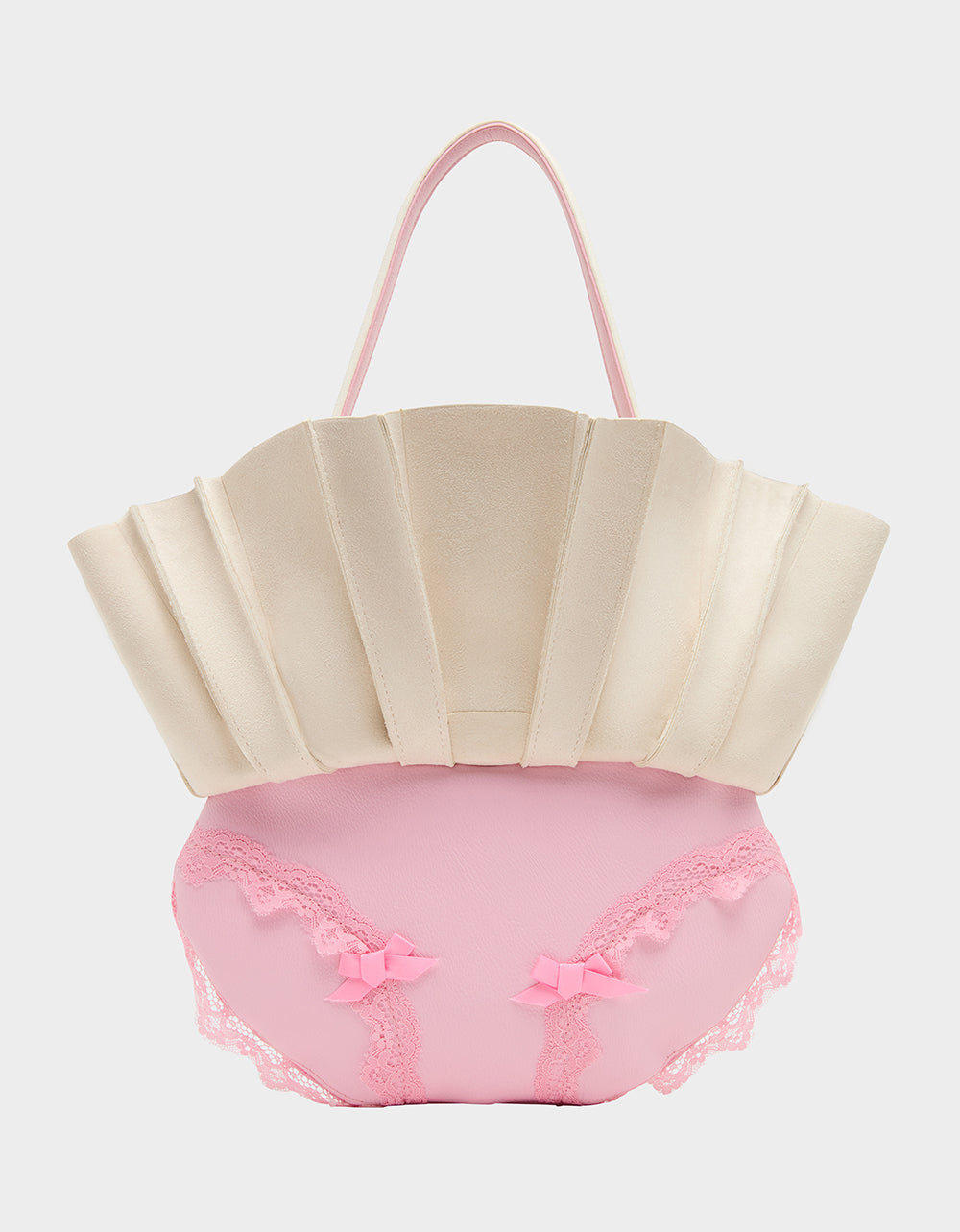 I SEE LONDON, I SEE FRANCE CREAM Women's Kitsch Shoulder Bag Ruffles Handbag | Betsey Johnson Best Price