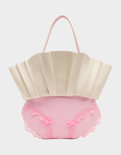 I SEE LONDON, I SEE FRANCE CREAM Women's Kitsch Shoulder Bag Ruffles Handbag | Betsey Johnson Best Price