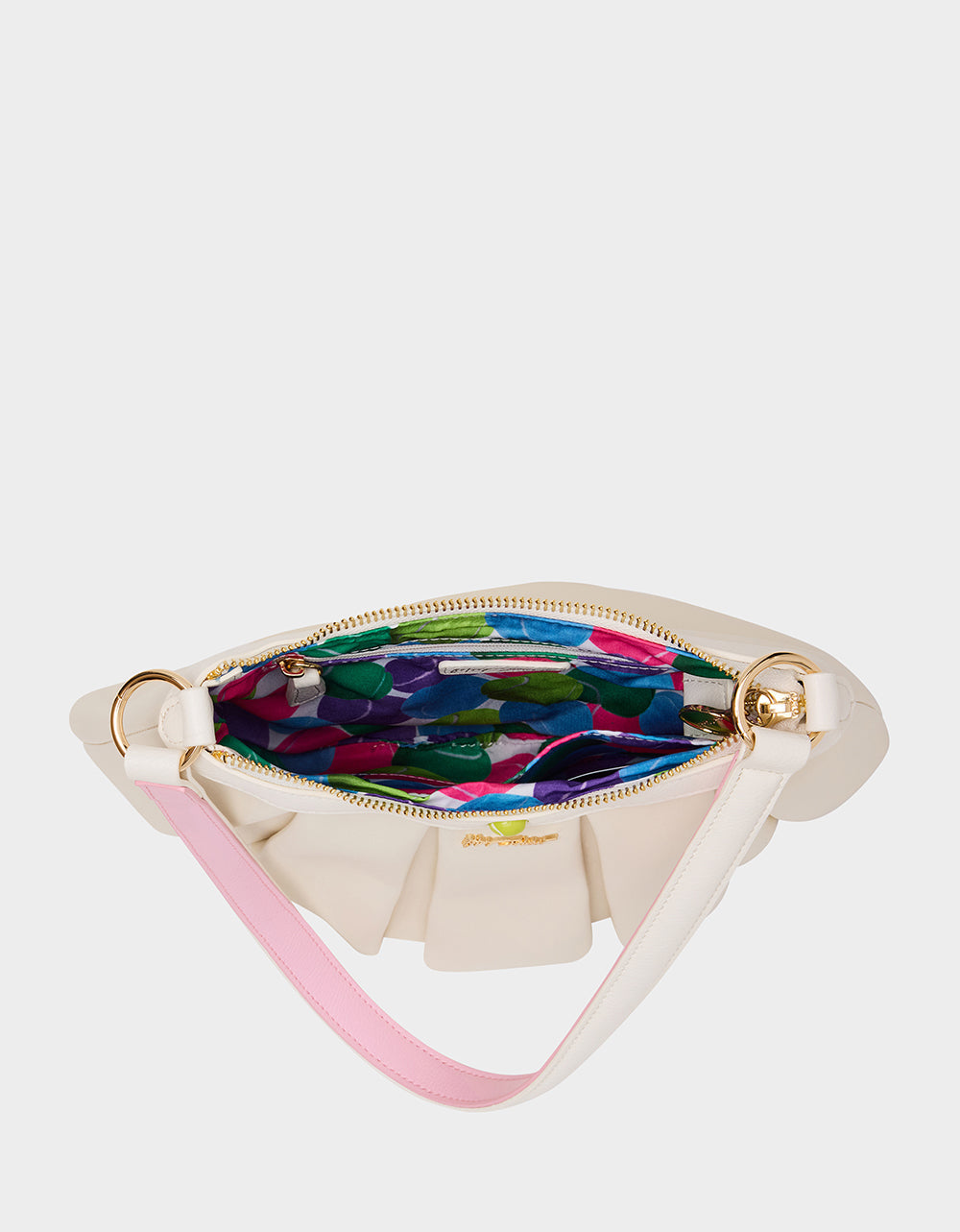 I SEE LONDON, I SEE FRANCE CREAM Women's Kitsch Shoulder Bag Ruffles Handbag | Betsey Johnson Best Price