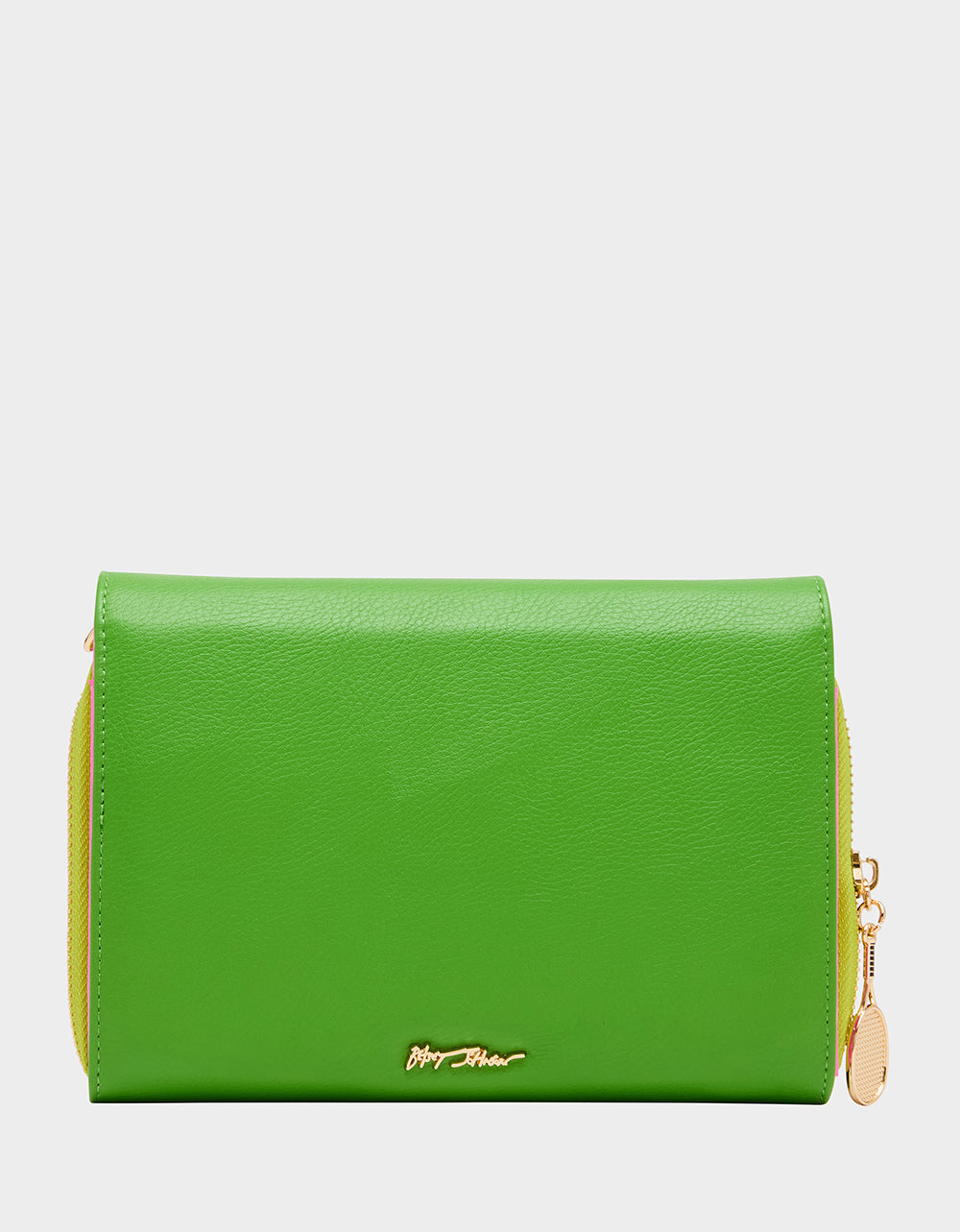 NET WORTH WALLET ON CHAIN GREEN Women's Tennis Wallet Crossbody Handbag | Betsey Johnson Best Seller