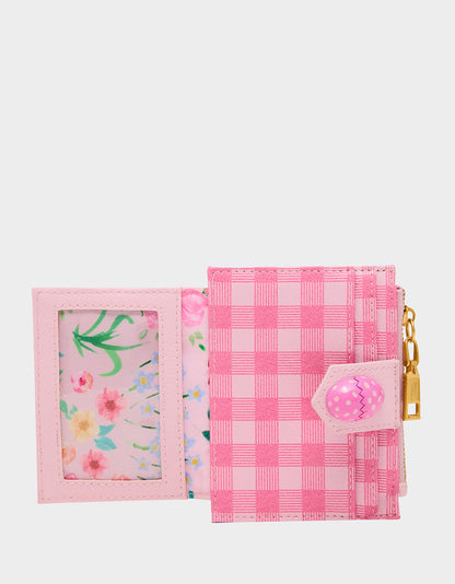 A TISKET A TASKET WALLET PINK MULTI Bifold Easter Women's Wallet | Betsey Johnson Popular