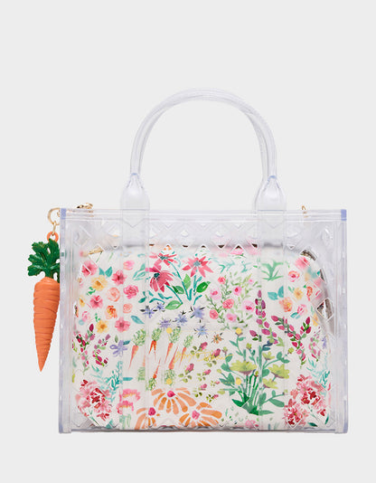 JAMMIN CLEAR SATCHEL Women's Tote Crossbody Handbag | Betsey Johnson Featured