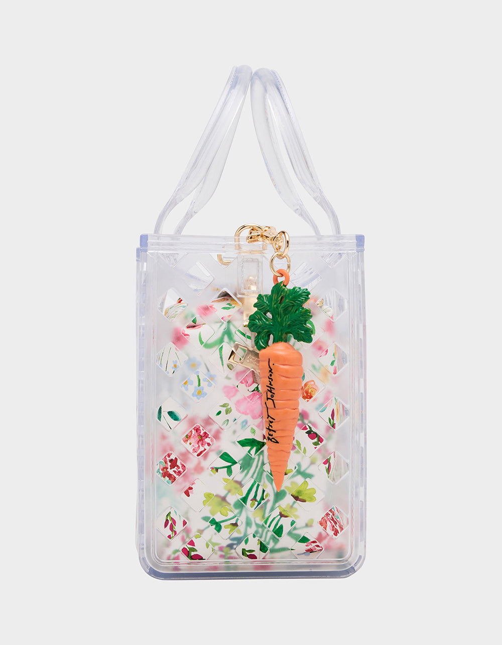 JAMMIN CLEAR SATCHEL Women's Tote Crossbody Handbag | Betsey Johnson Featured