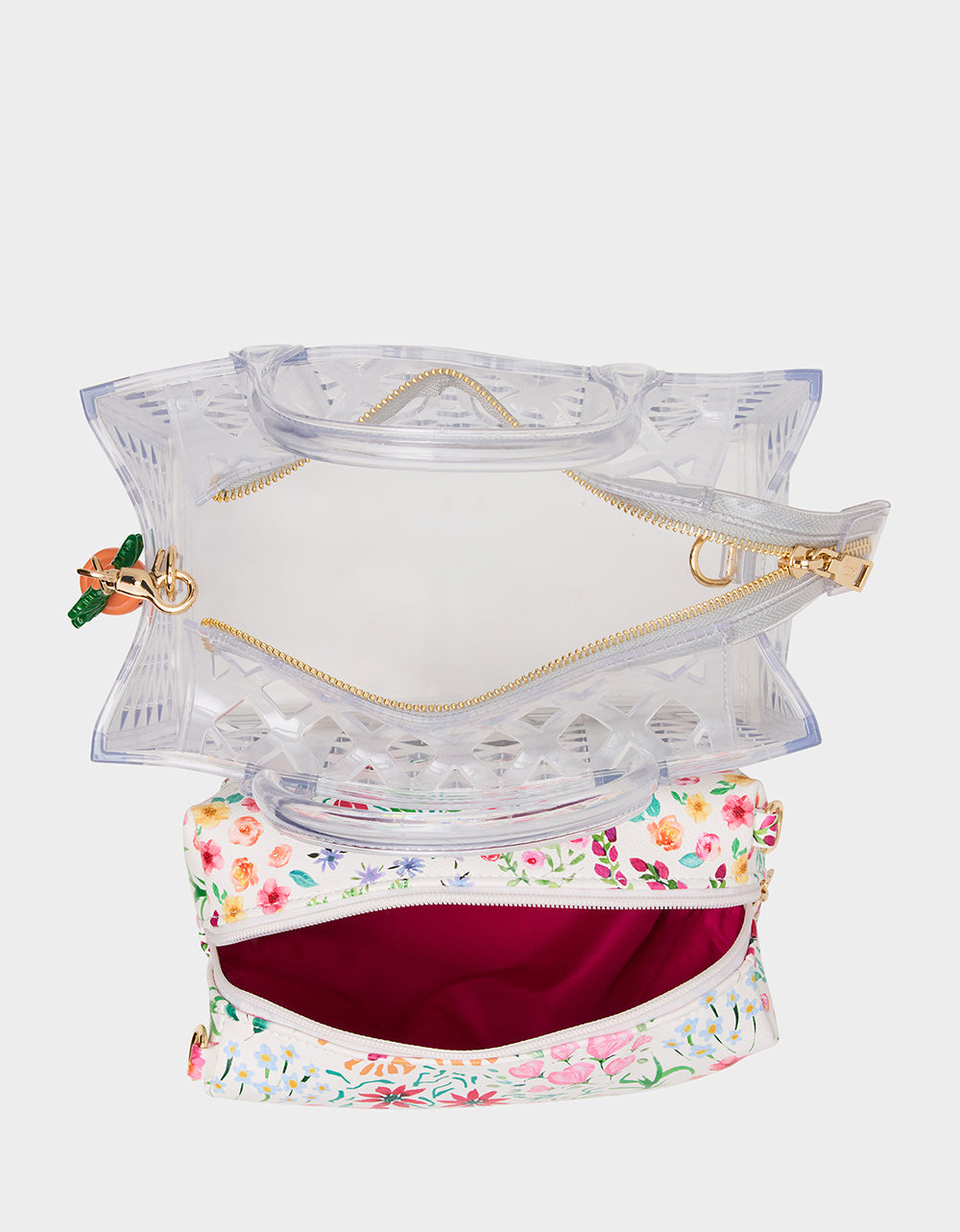 JAMMIN CLEAR SATCHEL Women's Tote Crossbody Handbag | Betsey Johnson Featured