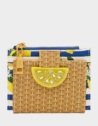 ZEST FOR LIFE WALLET NATURAL Bifold Lemon Women's Wallet | Betsey Johnson Customer Favorite