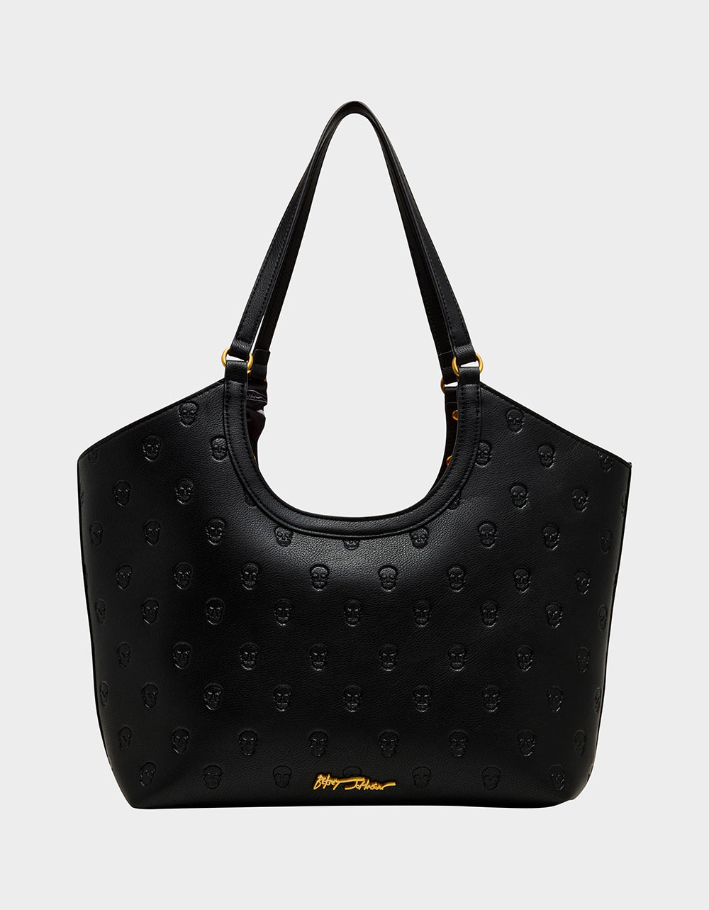GET AHEAD TOTE BLACK Black Skull Print Tote Bag With Scarf | Betsey Johnson Popular