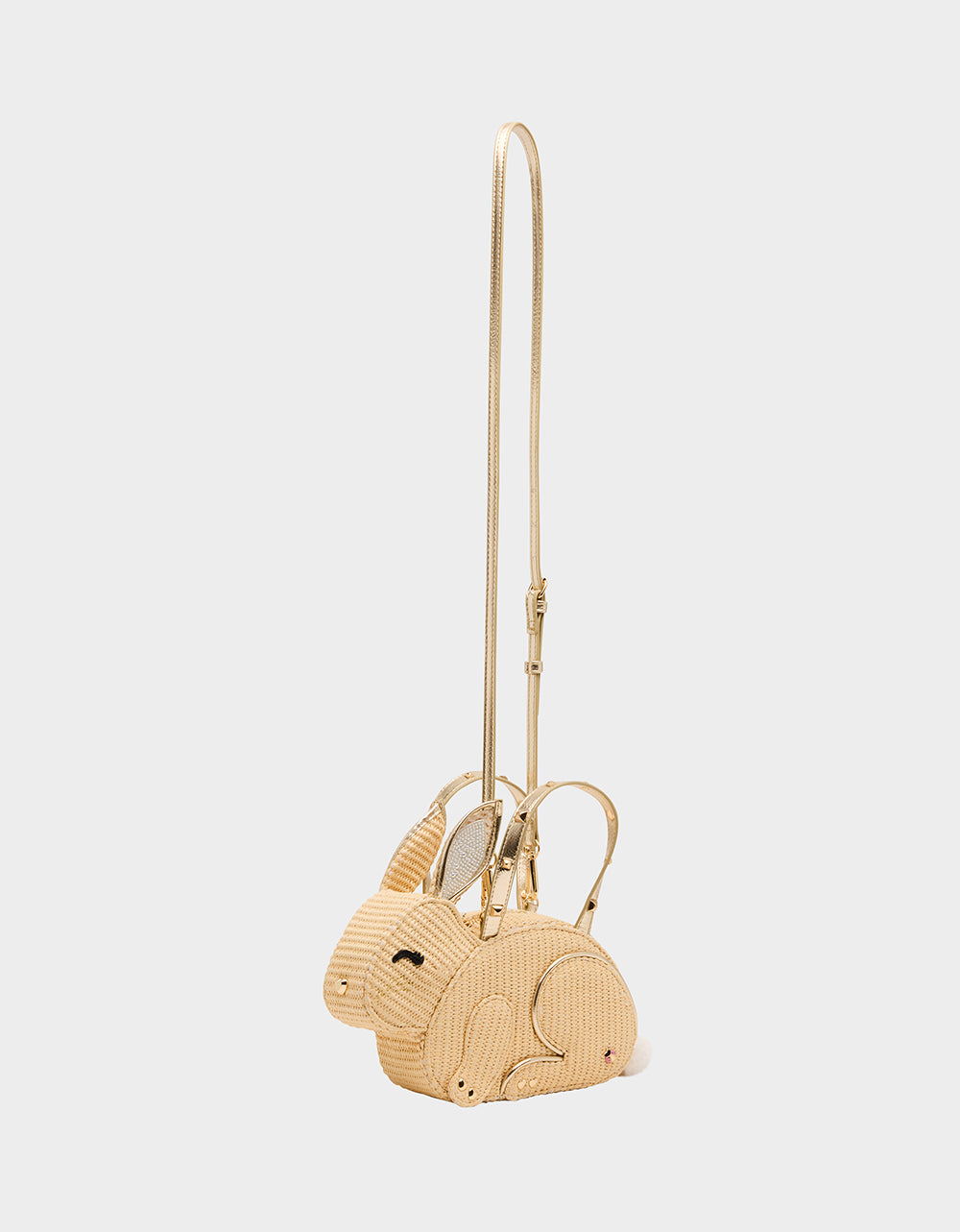 HIP-HOP HANDBAG NATURAL Raffia Bunny-Shaped Easter Handbag | Betsey Johnson Special Offer