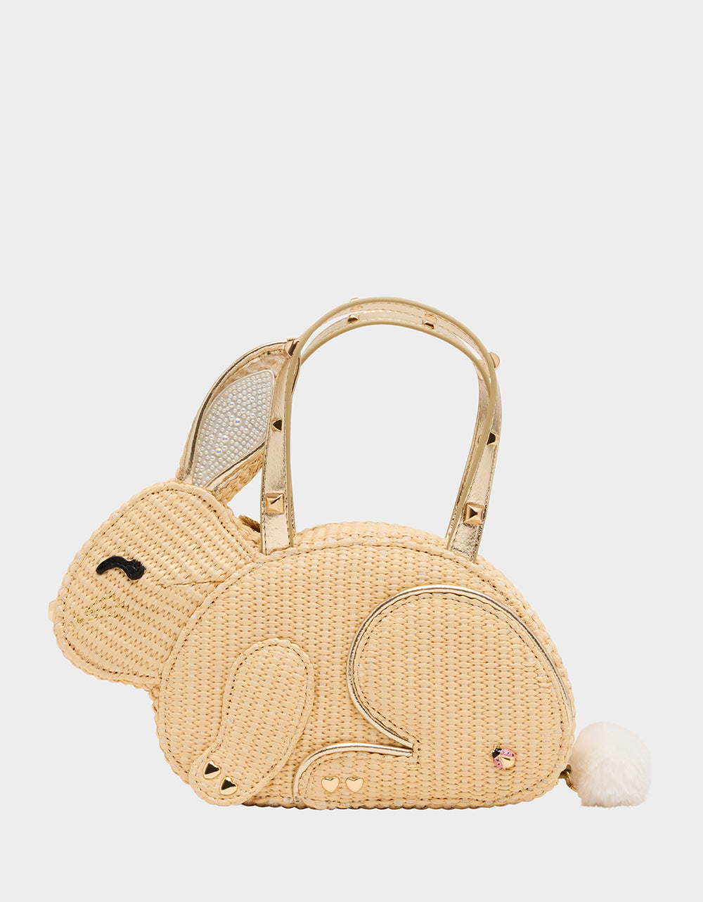 HIP-HOP HANDBAG NATURAL Raffia Bunny-Shaped Easter Handbag | Betsey Johnson Special Offer