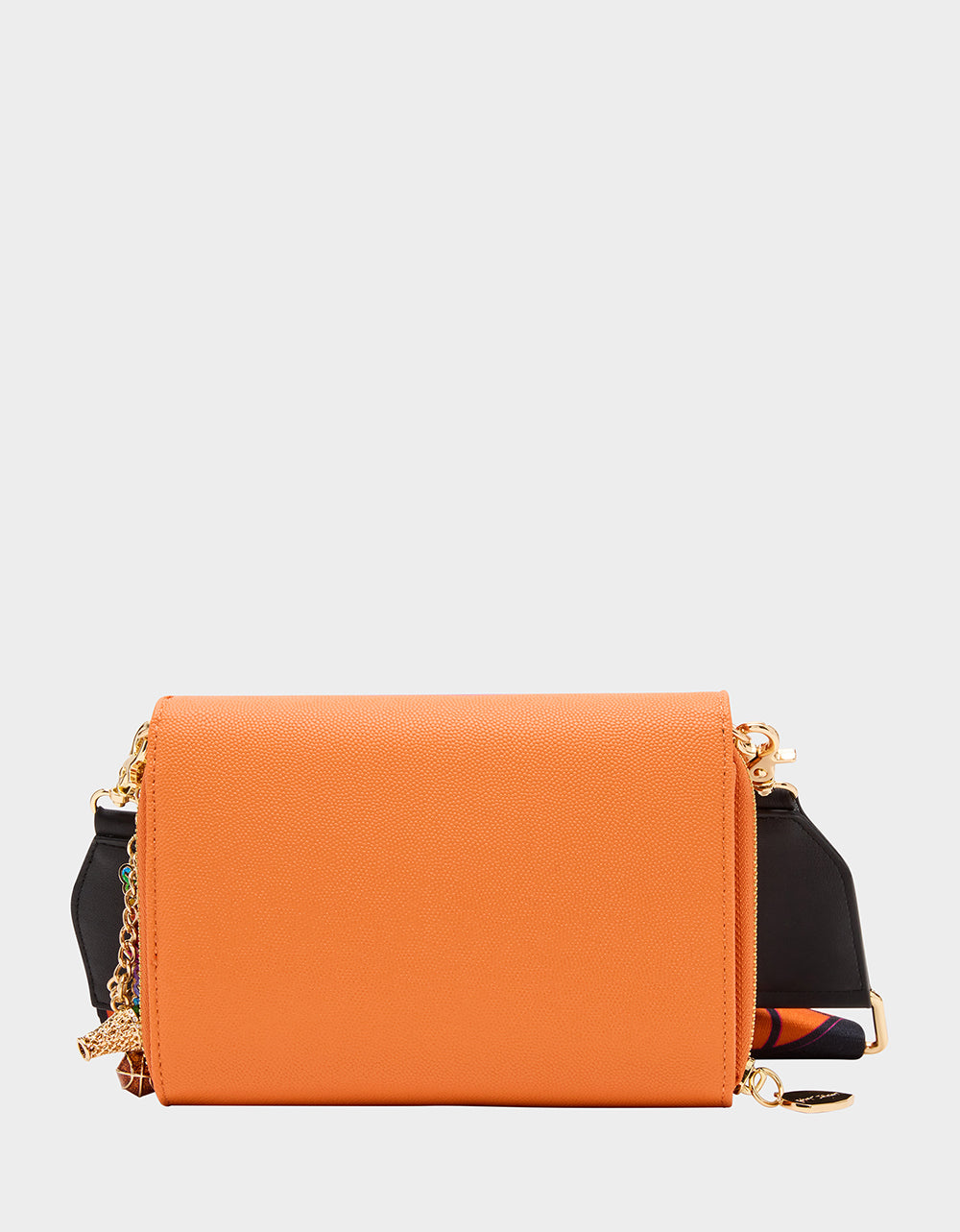 GAME TIME WALLET ON CHAIN ORANGE Women's Basketball Wallet on Chain With Charms | Betsey Johnson New