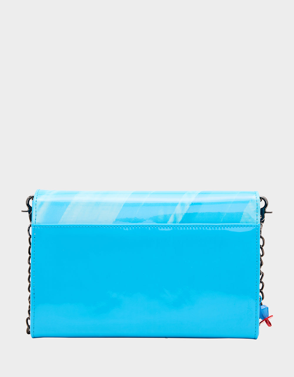 RING POP PATENT WALLET ON CHAIN BLUE Women's Ring Pop Halloween Wallet | Betsey Johnson Exclusive