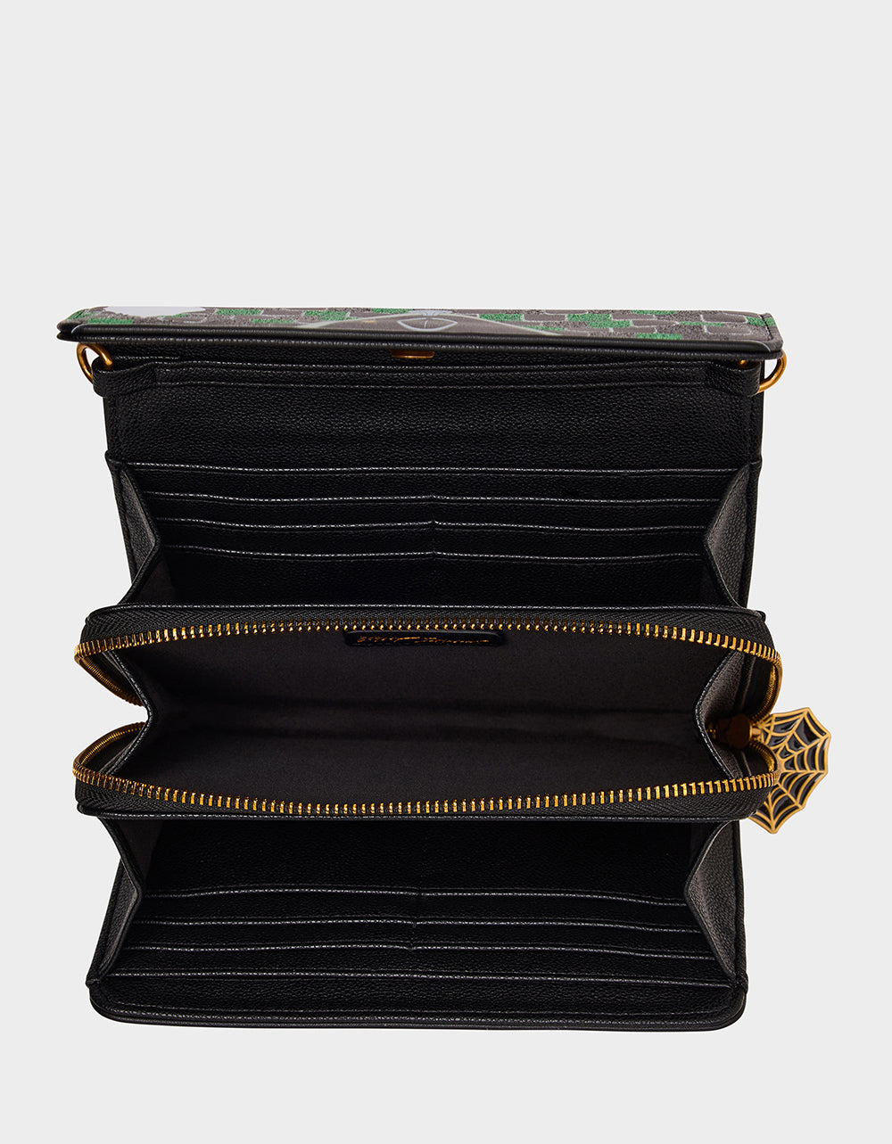 FOREVER HOME WALLET ON CHAIN BLACK/MULTI Women's Halloween-Themed House Wallet | Betsey Johnson Hot Sale