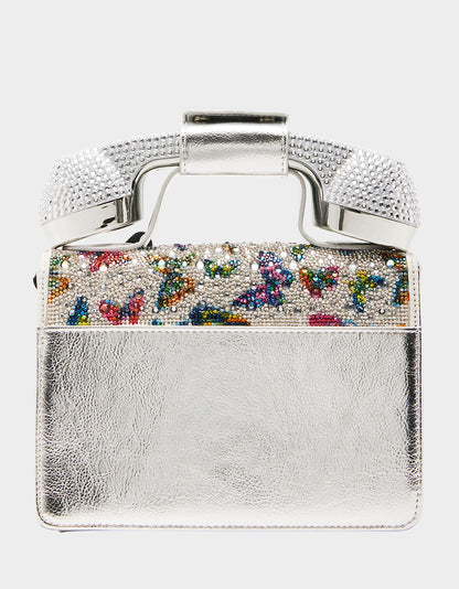 KITSCH BUTTERFLY PHONE BAG SILVER/MULTI | Betsey Johnson Discount