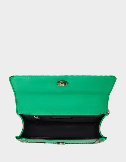 HATS OFF CONVERTIBLE RHINESTONE GREEN Women's Rhinestone Embellished Sparkly Witch Hat Crossbody Halloween Handbag | Betsey Johnson Best Price