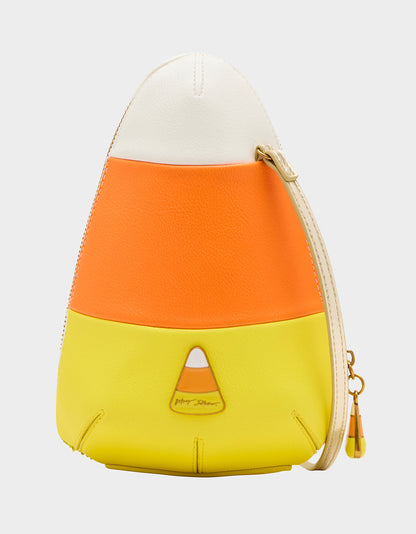 KITSCH ME SO CORNY MULTI Women's Halloween-Themed Candy Corn Rhinestone Embellished Crossbody Handbag | Betsey Johnson Discount