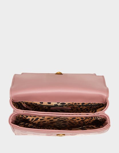 SKULLICIOUS TOP HANDLE BLUSH Women's Blush Pink Skull Top Handle Handbag with Crossbody Strap | Betsey Johnson Latest