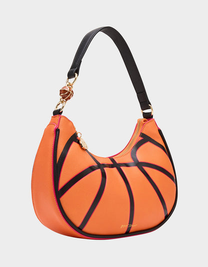 SLAM DUNK SHOULDER BAG ORANGE Women's Basketball Shoulder Bag | Betsey Johnson Premium