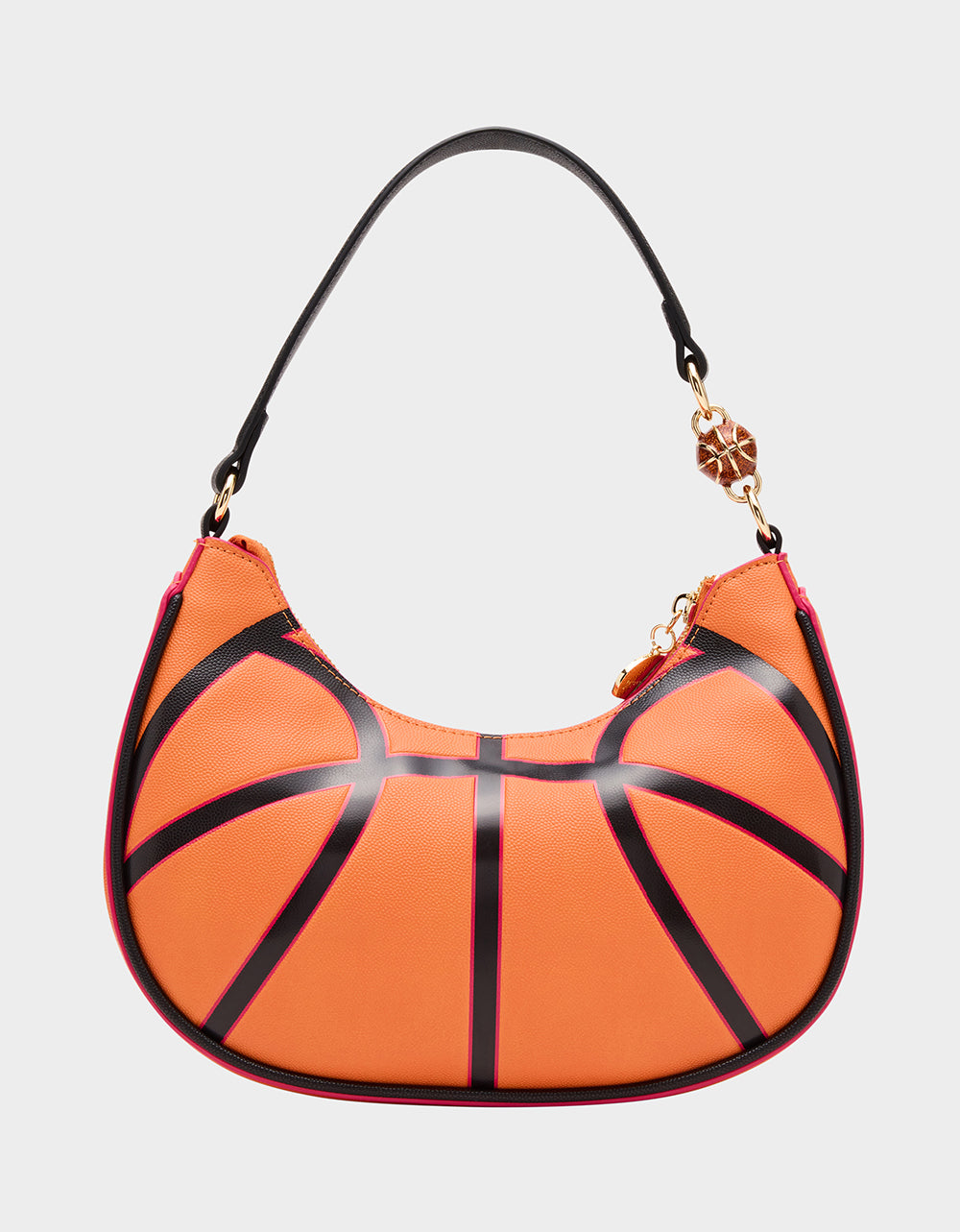 SLAM DUNK SHOULDER BAG ORANGE Women's Basketball Shoulder Bag | Betsey Johnson Premium