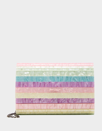 STRIP STRIP HOORAY CLUTCH PASTEL | Betsey Johnson Best Price