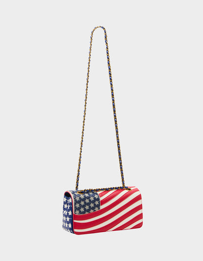 AMERICANA BUNDLE Women's Red White Blue USA Star Sneakers and American Flag Handbag Bundle | Betsey Johnson Premium