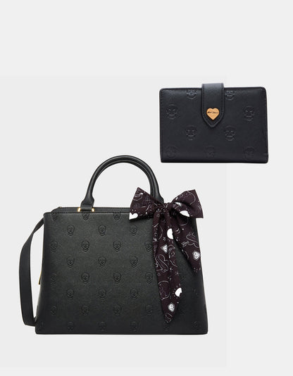 SKULLICIOUS BUNDLE Women's Skull Print Handbag and Wallet | Betsey Johnson Discount