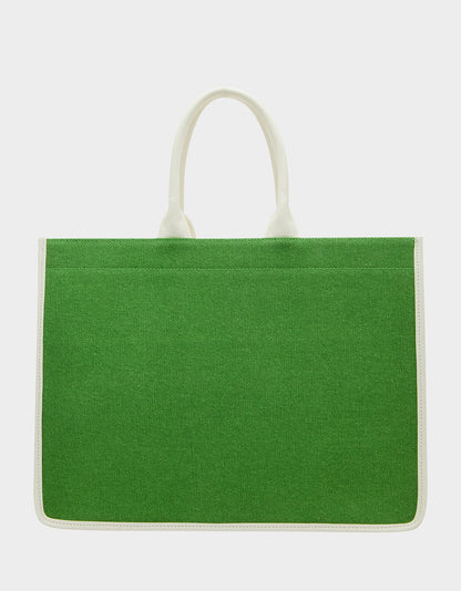 QUEEN OF THE GREEN CANVAS TOTE GREEN Women's Tote Handbag | Betsey Johnson Premium