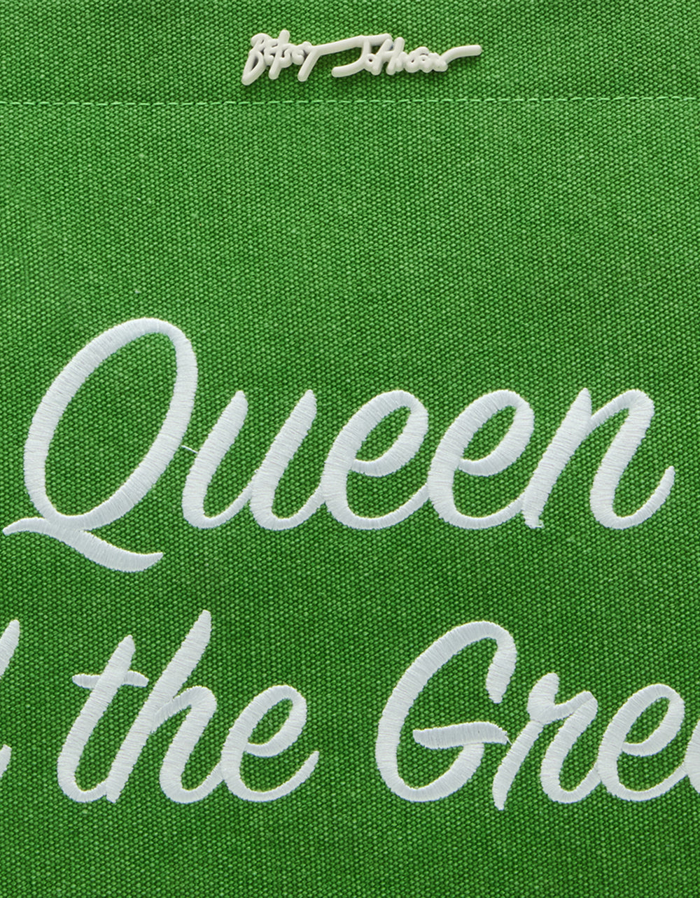QUEEN OF THE GREEN CANVAS TOTE GREEN Women's Tote Handbag | Betsey Johnson Premium
