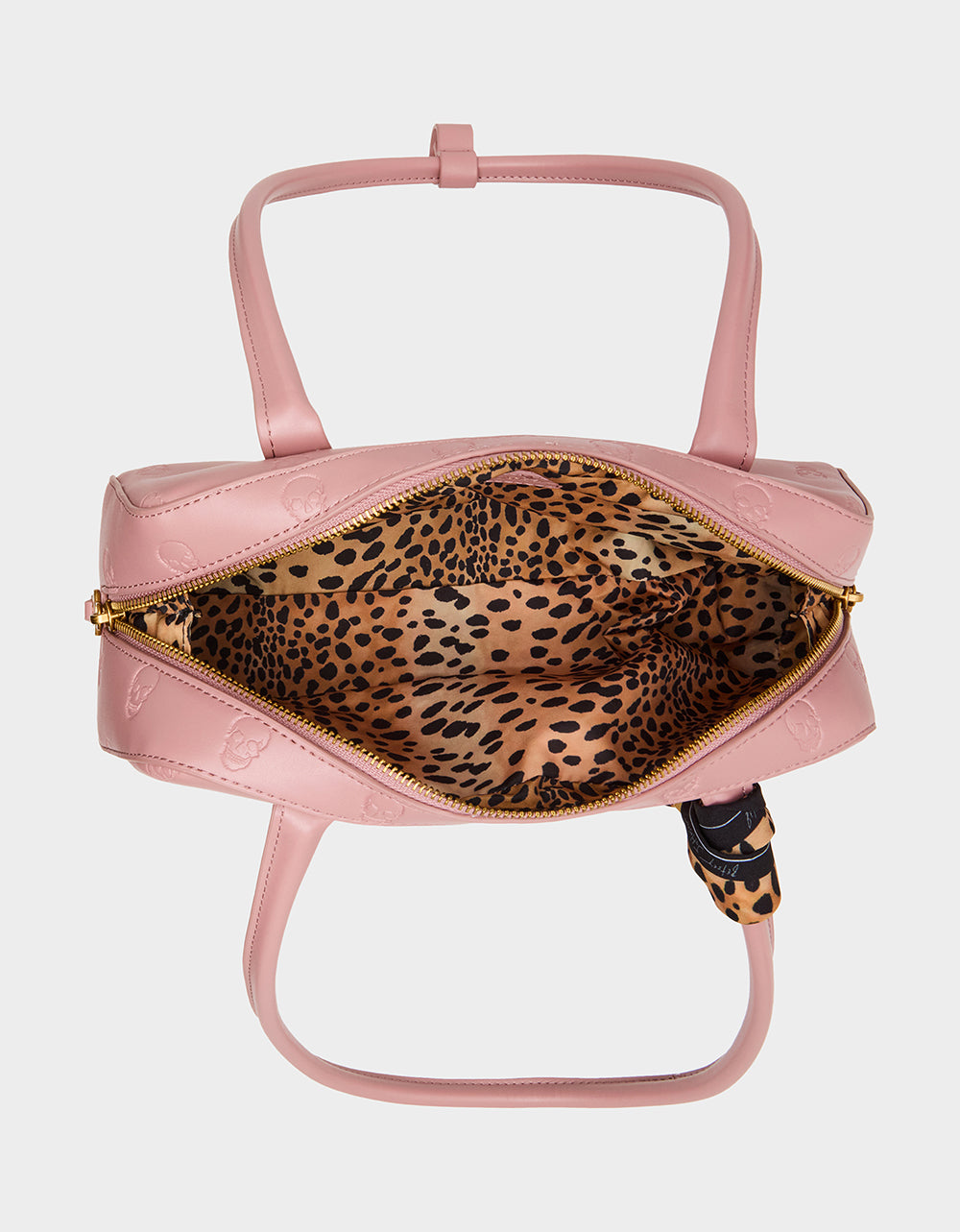 SKULLICIOUS SHOULDER BAG BLUSH Women's Pink Skull Shoulder Handbag with Scarf | Betsey Johnson Recommended