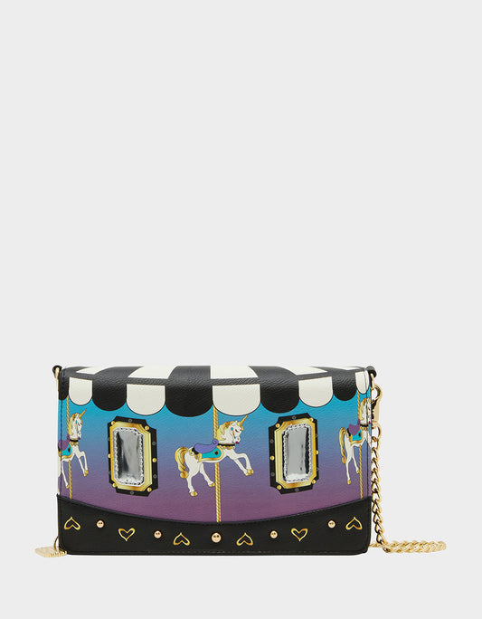 SPIN ME WALLET ON CHAIN MULTI Women's Carousel-Themed Horse Wallet | Betsey Johnson Best Price