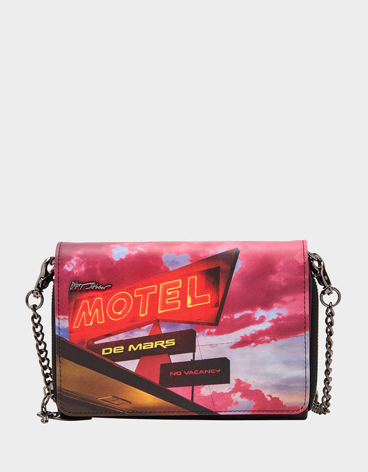 VACAY FAR AWAY WALLET ON CHAIN MULTI Women's Alien Motel Wallet on Chain | Betsey Johnson Best Seller