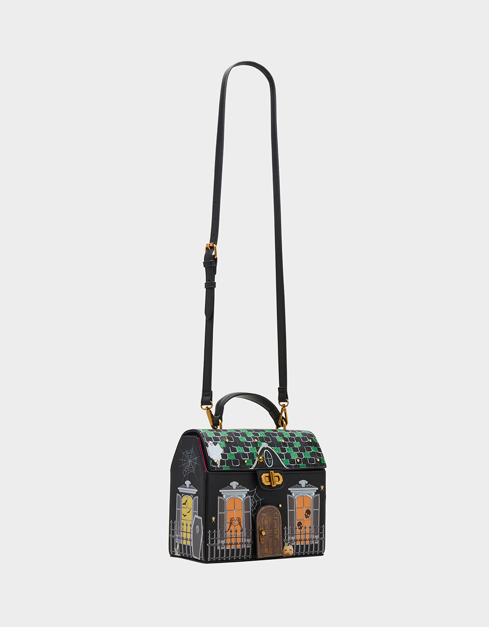 FOREVER HOME BUNDLE Women's Haunted House Halloween Crossbody, Wallet on Chain, and Wallet Set | Betsey Johnson Classic