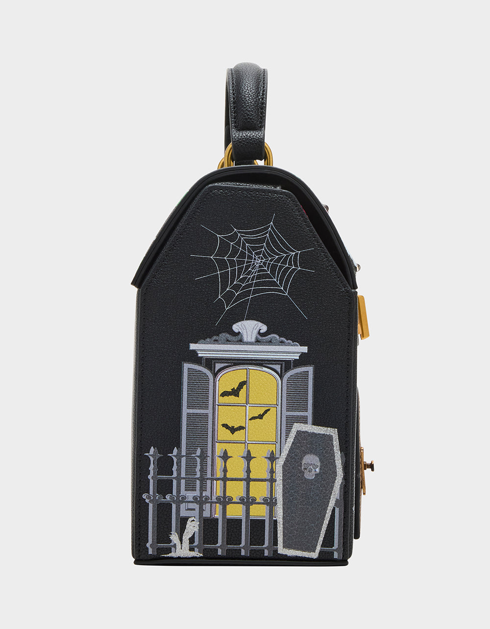 FOREVER HOME BUNDLE Women's Haunted House Halloween Crossbody, Wallet on Chain, and Wallet Set | Betsey Johnson Classic