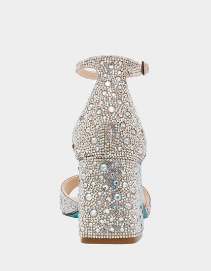 RHINESTONE HOLIDAY BUNDLE Women's Rhinestone Block Heel and Wallet on Chain Phone Holder Crossbody | Betsey Johnson Great Value