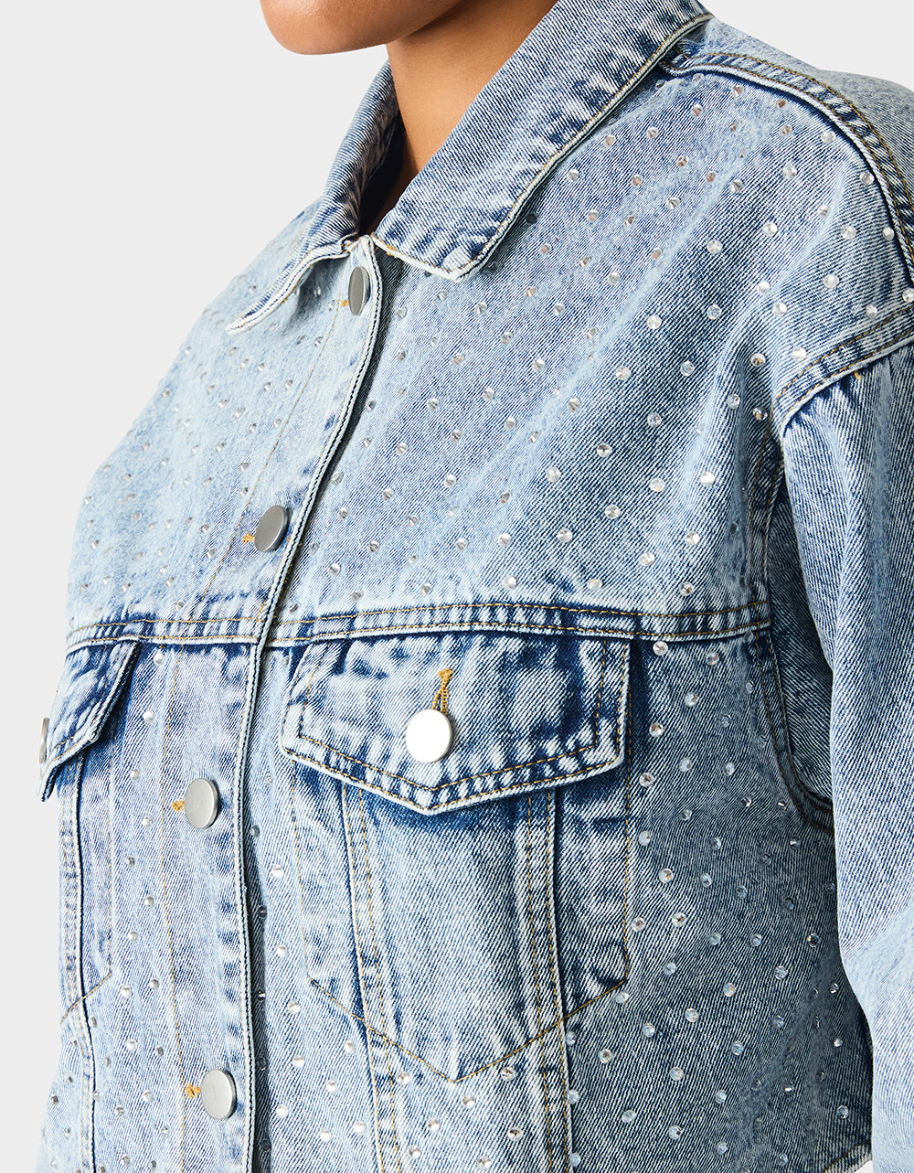 THE JEWELED JEAN DREAM BUNDLE Women's Rhinestone Denim Jacket and Jeans Set | Betsey Johnson Featured