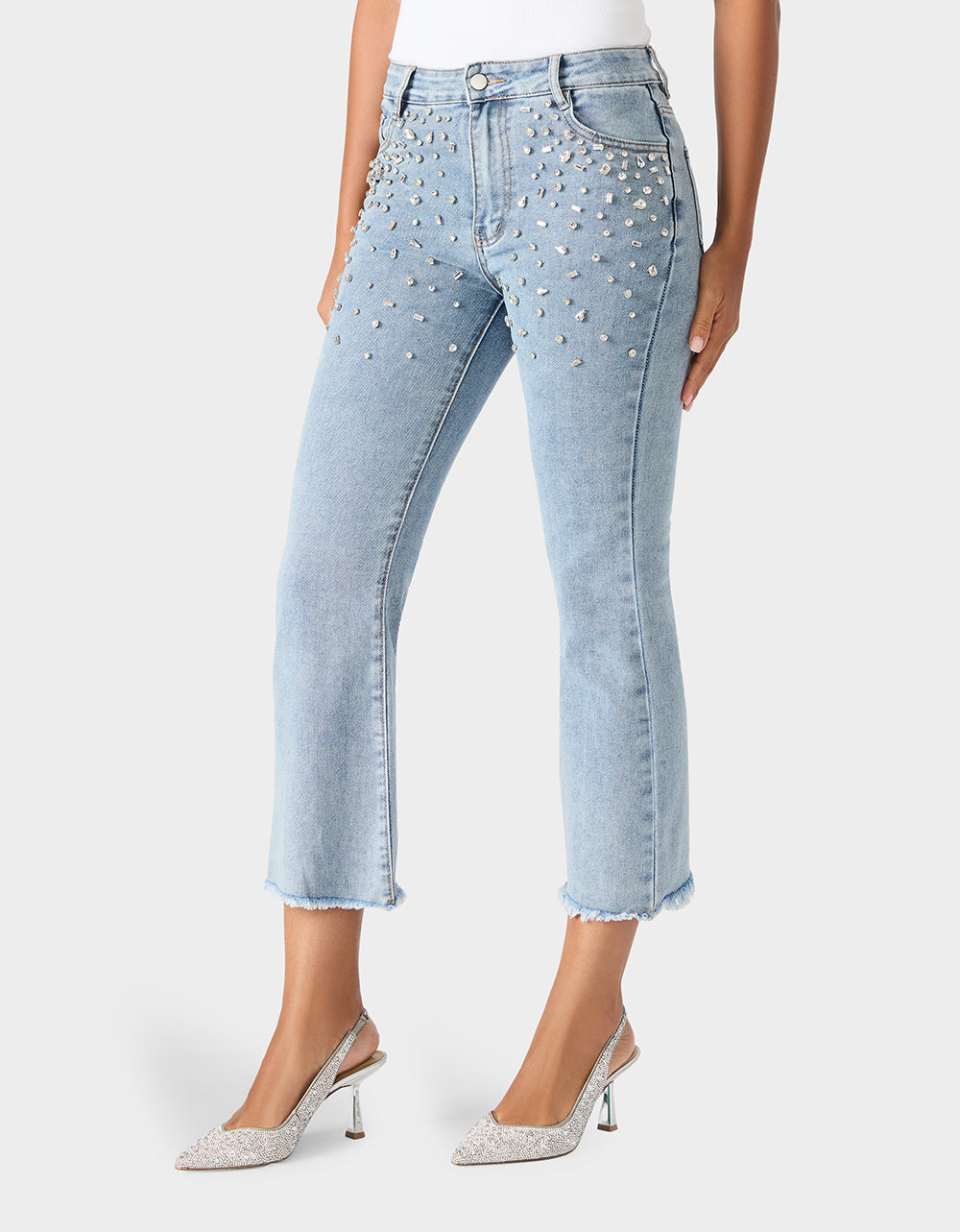 THE JEWELED JEAN DREAM BUNDLE Women's Rhinestone Denim Jacket and Jeans Set | Betsey Johnson Featured